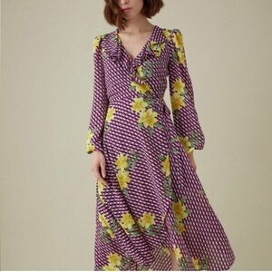 KAREN MILLEN Geometric Floral
Maxi Dress